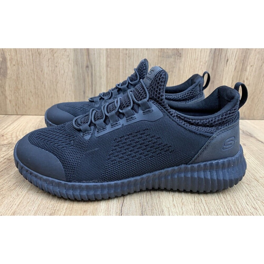 Skechers Work Cessnock Carrboro Shoes Women's Size 7 Black SR Memory Foam  77260 - Picture 3 of 15